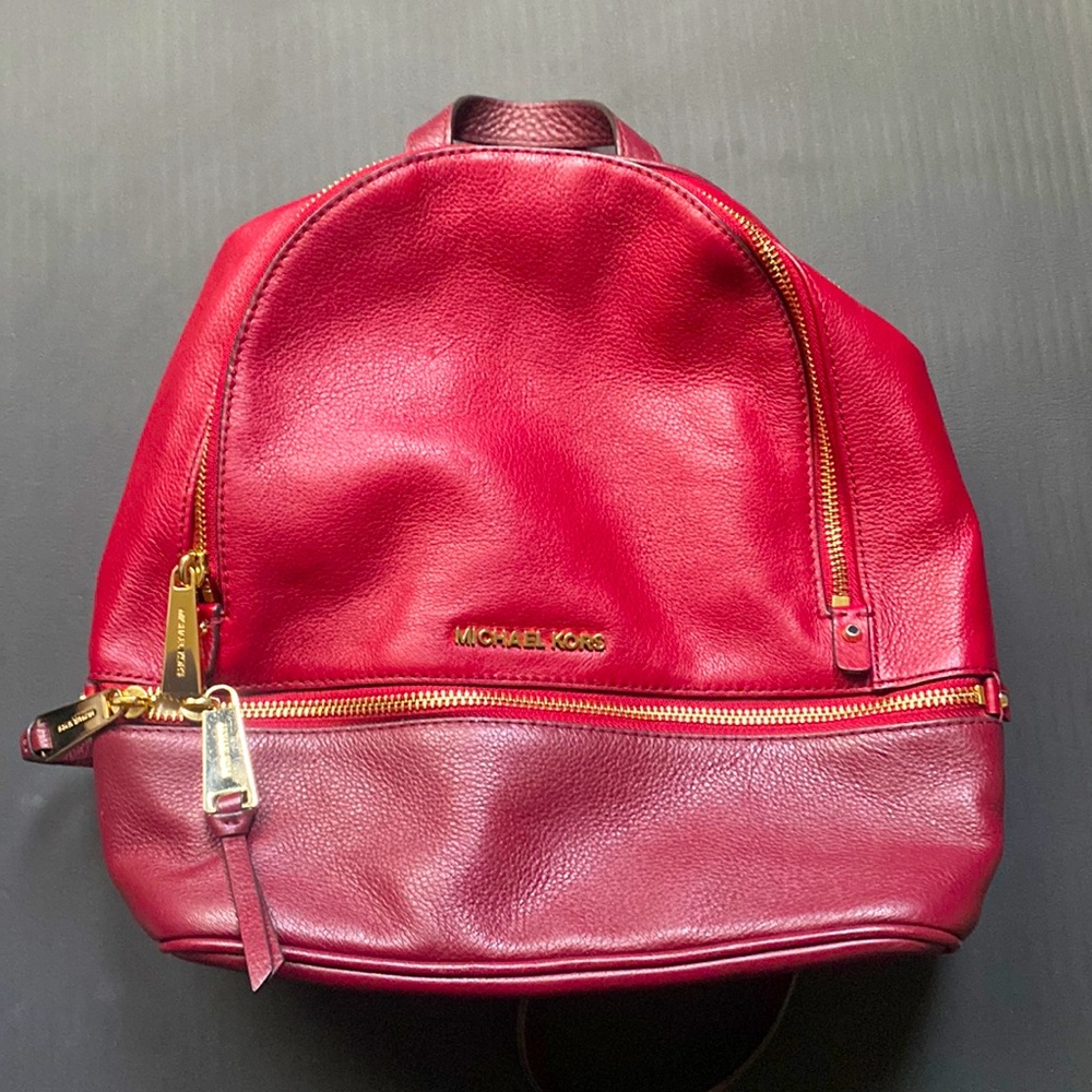 Michael Kors Rhea Medium Leather Backpack